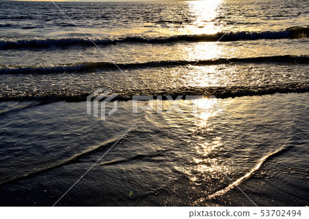 Sunset Beach and Waves Sunset Beach and Waves 53702494