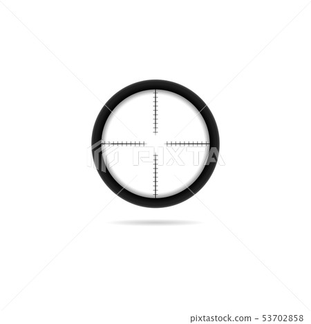 Sniper target crosshairs scope icon isolated on Sniper target crosshairs scope icon isolated on 53702858