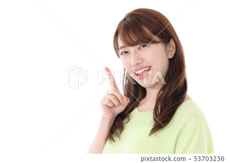 有指向的姿勢一位小姐 有指向的姿勢一位小姐 53703236