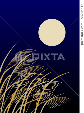 Full Moon and Susuki 53703416
