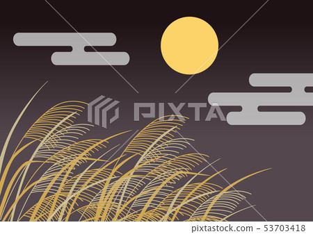 Full Moon and Susuki 53703418