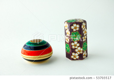 Shimizu-yaki flower pattern toothpick Iris incense Shimizu-yaki flower pattern toothpick Iris incense 53703517