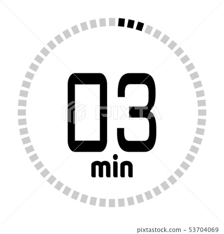 The minutes countdown timer  53704069