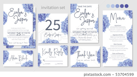Set of wedding invitations, floral invitations, Set of wedding invitations, floral invitations, 53704599