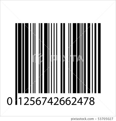 Barcode realistic icon. 53705027