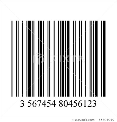 Barcode realistic icon. 53705059