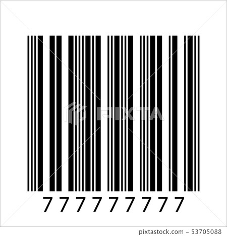 Barcode realistic icon. 53705088