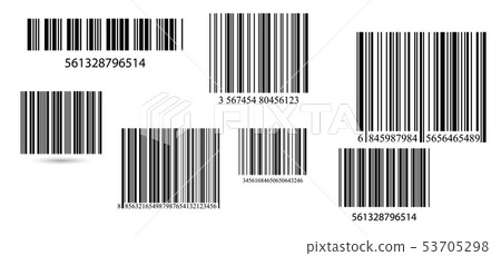 Business barcodes vector set. 53705298
