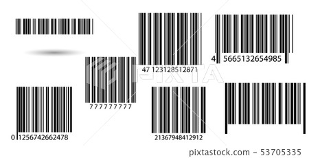 Set of barcodes.   53705335