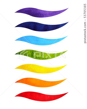 color chakra symbol concept, watercolor painting 53705385