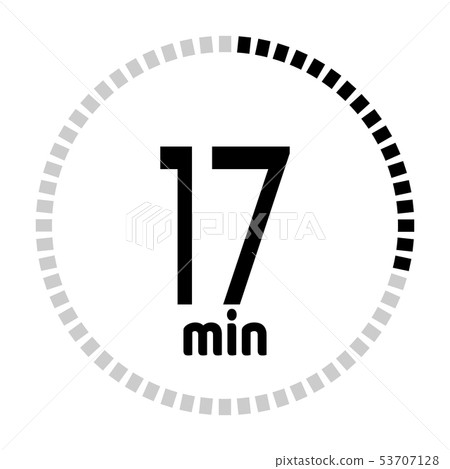The minutes countdown timer  53707128