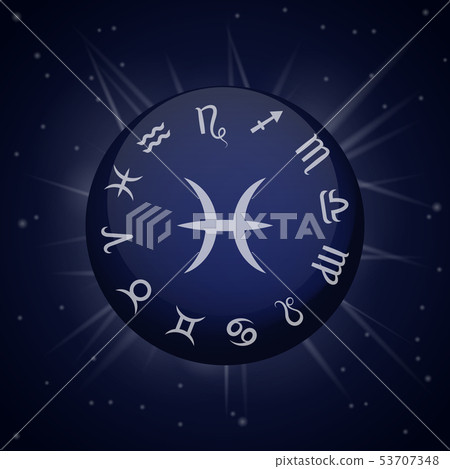 Pisces zodiac sign. Pisces zodiac sign. 53707348