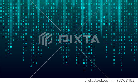 Creative Stream Of Binary Code Algorithm Vector 53708492