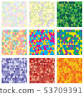 Set of 9 geometric pattern.  53709391