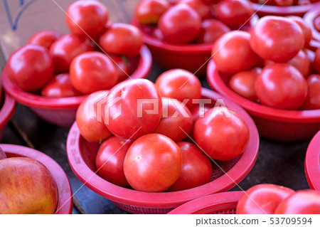 班讓市場深紅塑料膠西瓜新鮮新鮮番茄番茄傳統市場韓國 班讓市場深紅塑料膠西瓜新鮮新鮮番茄番茄傳統市場韓國 53709594