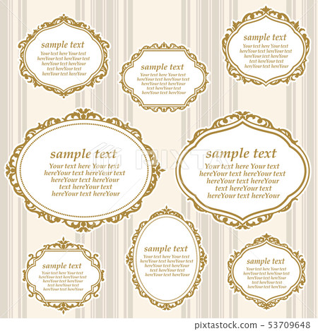 華麗的古董框架<洛可可風格> 53709648