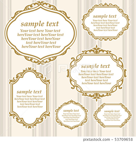 華麗的古董框架<洛可可風格> 53709658