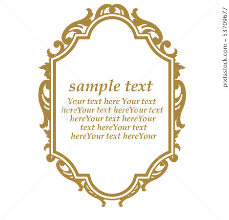 Gorgeous antique frame <Rococo style> 53709677