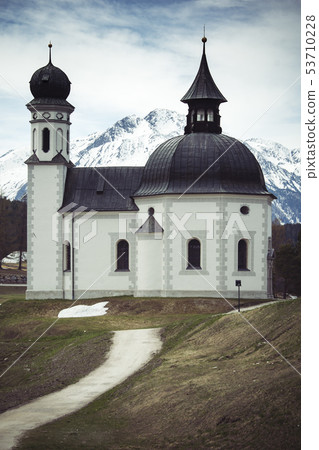 Alpine church at Seefeld in Austrian Tyrol Alpine church at Seefeld in Austrian Tyrol 53710228