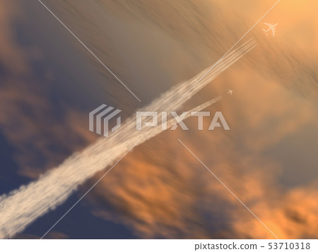 與天空和軌蹟的風景131 53710318