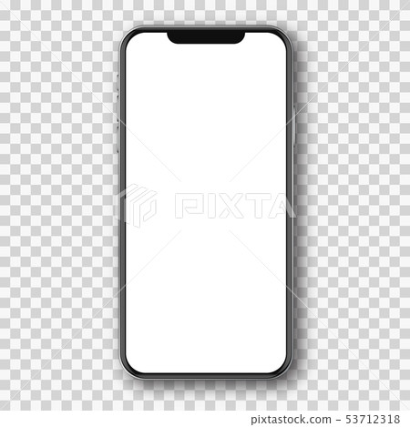 Mobile phone white mockup . - Stock Illustration [53712318] - PIXTA