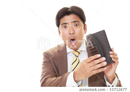 一個令人痛苦的商人與錢包 一個令人痛苦的商人與錢包 53712677