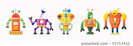 cute vector robot