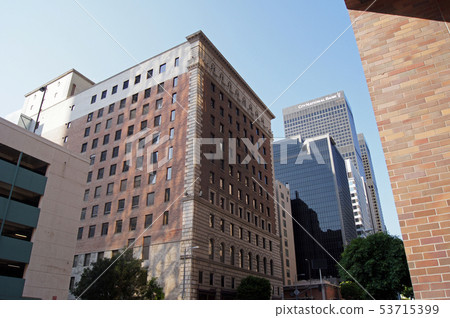 Take a walk in downtown Los Angeles 53715399