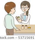 Person / pharmacist and customer 53715691