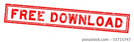 Grunge red free download word square rubber stamp Grunge red free download word square rubber stamp 53715747