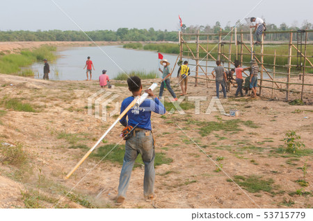Villagers were preparing Thai rockets in Rocket Villagers were preparing Thai rockets in Rocket 53715779