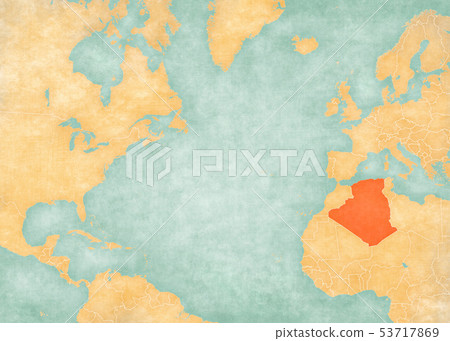 Map of North Atlantic Ocean - Algeria Map of North Atlantic Ocean - Algeria 53717869