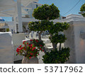 Traditional greek style flower decoration on the street 53717962