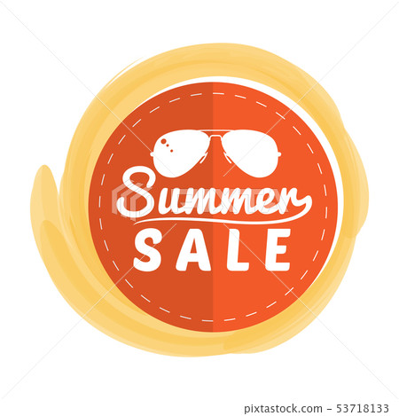 Summer sale label 53718133