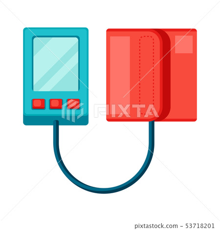 Tonometer icon in flat style. 53718201