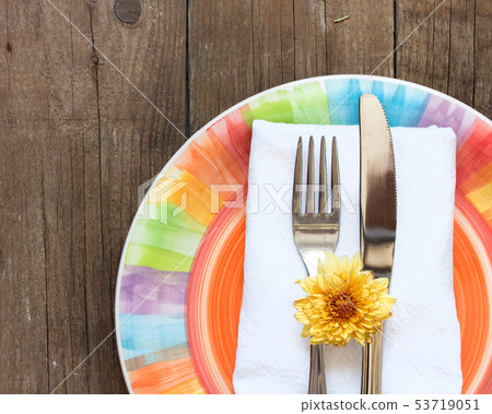 Colorful Table setting 53719051