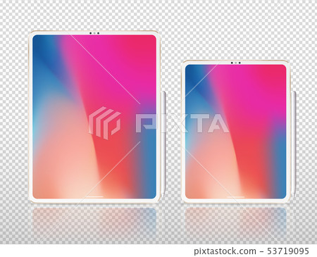 New tablet Pro X vector illustration isolated New tablet Pro X vector illustration isolated 53719095