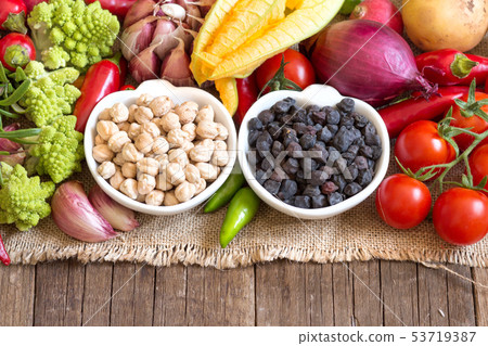 Chickpea with vegetables Chickpea with vegetables 53719387