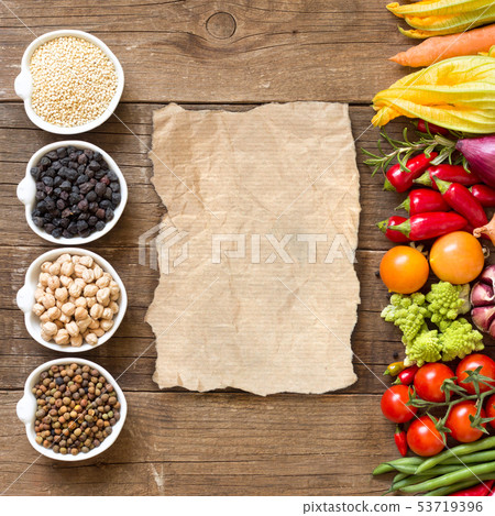 Cereals, legumes and vegetables 53719396