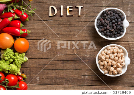 Vegetable, chickpea and word Diet 53719409