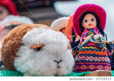 Crafts of Andean guinea pig and doll - Cajamarca 53720513