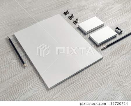 Blank business stationery 53720724