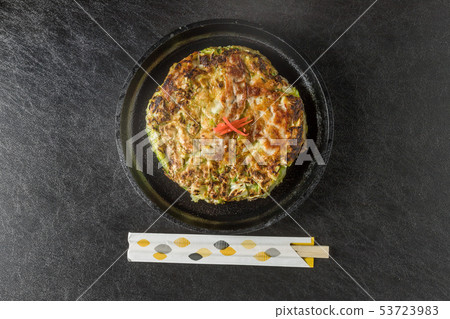 Japanese traditional ozonomiyaki Japanese Traditional Pizza Okonomiyaki 53723983