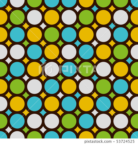 Continuous pattern of circles-seamless 53724525