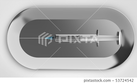 Syringe and tray top 53724542