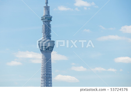Blue Sky and Tokyo Sky Tree 53724576