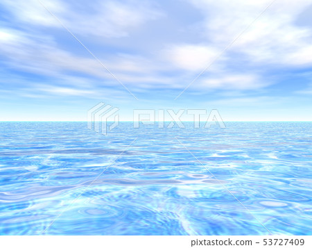 與CG波浪和天空005的風景 與CG波浪和天空005的風景 53727409