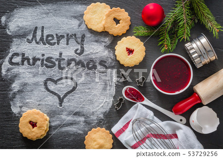 Christmas baking background Christmas baking background 53729256