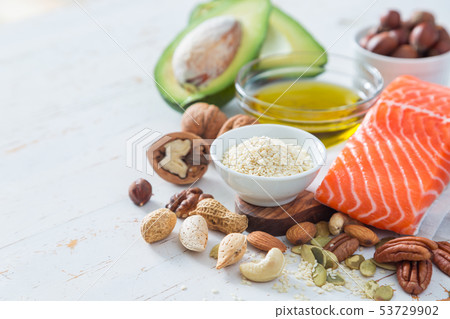 Selection of good fat saurces 53729902