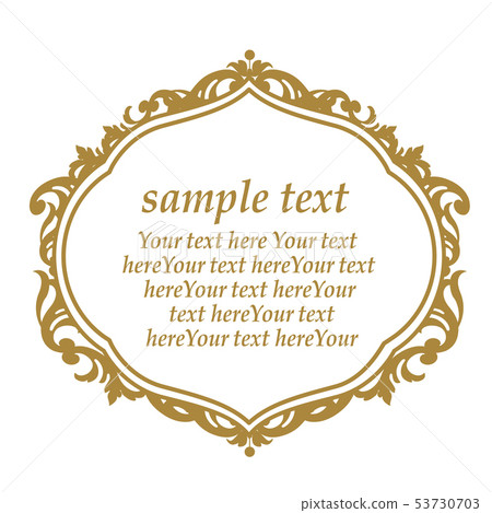 Girly antique style frame 53730703
